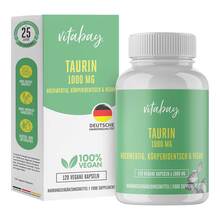 Abbildung: Taurin Vegan 1000 mg Kapseln 120 St, Kapseln PZN 19145267 