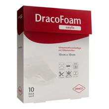 Abbildung: DRACOFOAM easyfix Schaumstoff Wundauflage 10x10 cm 10 St, Verband PZN 19156839 