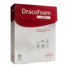 Abbildung: DRACOFOAM easyfix Schaumstoff Wundauflage 10x20 cm 10 St, Verband PZN 19156845 