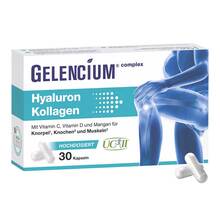 Abbildung: Gelencium Hyaluron Kollagen hochdos.Vitamin C Kapseln  30 St, Kapseln PZN 19176606 