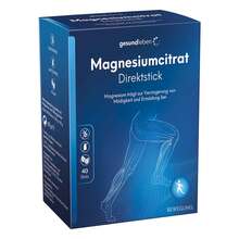Abbildung: Gesund Leben Magnesiumcitrat Direktstick Pulver 40X1.55 g, Pulver PZN 19198105 