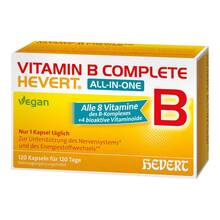 Abbildung: Vitamin B Complete Hevert all-in-one Kapseln 120 St, Kapseln PZN 19214755 