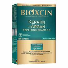 Abbildung: BIOXCIN reparierendes Shampoo Keratin & Argan 300 ml, Shampoo PZN 19216234 