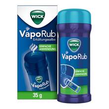 Abbildung: Wick Vaporub Erkältungssalbe im Applikator 35 g, Salbe PZN 19223091 