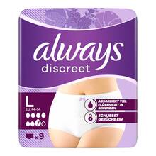 Abbildung: ALWAYS discreet Inkontinenz Pants plus L 9 St, Binden PZN 19224943 