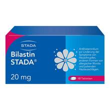 Abbildung: Bilastin Stada 20 mg Tabletten 10 St, Tabletten PZN 19240043 