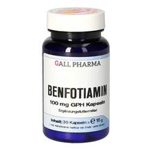 Abbildung: Benfotiamin 100 mg Gph Kapseln vet. (für Tiere) 30 St, Kapseln PZN 19248300 