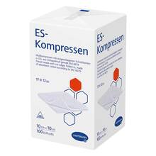 Abbildung: ES-KOMPRESSEN unsteril 10x10 cm 12fach 100 St, Kompressen PZN 19267817 