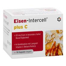 Abbildung: Eisen-Intercell plus C magensaftresistente Kapseln 90 St, Kapseln magensaftresistent PZN 19275544 
