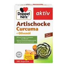 Abbildung: Doppelherz Artischocke Curcuma + Olivenöl Kapseln 100 St, Kapseln PZN 19289351 