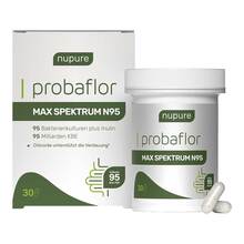 Abbildung: Nupure probaflor Max Spektrum N95 magensaftresistent Kapseln  30 St, Kapseln magensaftresistent PZN 19290271 