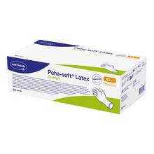 Abbildung: Peha-Soft Latex Comfort Untersuchungshandschuhe unsteril pf XS 100 St, Handschuhe PZN 19296664 
