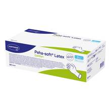 Abbildung: Peha-Soft Latex Comfort Untersuchungshandschuhe unsteril pf S 100 St, Handschuhe PZN 19296670 