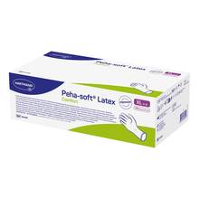 Abbildung: Peha-Soft Latex Comfort Untersuchungshandschuhe unsteril pf XL 100 St, Handschuhe PZN 19296701 