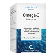 Abbildung: Sanhelios Omega-3 Kapseln 1000 90 St, Kapseln PZN 19298551 