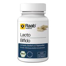 Abbildung: Raab Vitalfood Lacto + Bifido Bio Kapseln 90 St, Kapseln PZN 19304671 