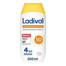 Abbildung: Ladival empfindliche & normale Haut Lotion Lsf 50 +  200 ml, Lotion PZN 19362645 