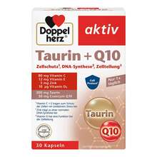 Abbildung: Doppelherz Taurin + Q10 Kapseln 30 St, Kapseln PZN 19388142 