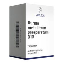 Abbildung: AURUM METALLICUM PRAEPARATUM D 10 Tabletten 180 St, Tabletten PZN 19390972 