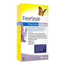 Abbildung: Freestyle Precision ß-Blutketon-Teststreifen 10 St, Teststreifen PZN 19399909 