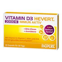 Abbildung: Vitamin D3 Hevert 2000 I.E. Immun Aktiv Kapseln 30 St, Kapseln PZN 19411450 