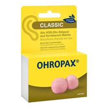 Abbildung: Ohropax Classic Wachs Vor-Ohr Stöpsel 20 St PZN 19412604 