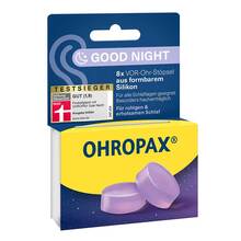 Abbildung: OHROPAX Good Night Silikon Vor-Ohr Stöpsel 8 St PZN 19412656 