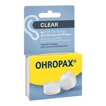 Abbildung: Ohropax Clear Silikon Vor-Ohr Stöpsel 6 St PZN 19412739 