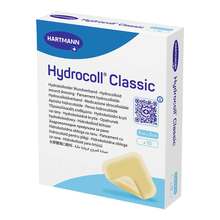 Abbildung: HYDROCOLL Classic Wundverband 5x5 cm 10 St, Kompressen PZN 19412892 