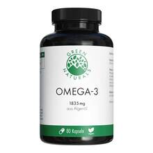 Abbildung: Green Naturals Omega-3 Kapseln 1835 mg vegan + Dha 80 St, Kapseln PZN 19449501 
