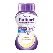 Abbildung: FORTIMEL Compact Protein 2.4 kcal Vanille 8X4X125 ml, Flüssigkeit PZN 19490610 