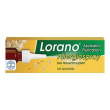 Abbildung: Lorano Azelastin / Fluticason Allergiespr.b.Heuschn. 23 g, Nasenspray PZN 19492023 