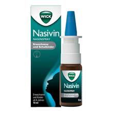 Abbildung: Wick Nasivin Nasenspray Erwachsene / Schulkinder 0,5 mg/ml 10 ml, Nasenspray PZN 19524013 