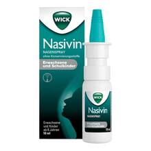 Abbildung: Wick Nasivin Nasenspray oK Erwachsene / Schulkin.0,5 mg/ml 10 ml, Nasenspray PZN 19524036 