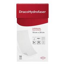 Abbildung: DRACOHYDROFASER 10x20 cm gelbildender Faserverband 10 St, Verband PZN 19555261 