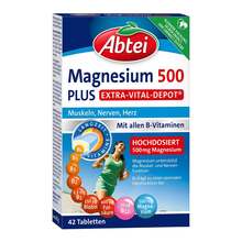 Abbildung: Abtei Magnesium 500 Plus Tabletten 42 St, Tabletten PZN 19623465 