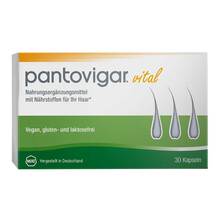 Abbildung: Pantovigar vital Kapseln mit Nährstoffen für Haare 30 St, Kapseln PZN 19638142 