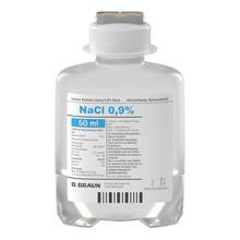 Abbildung: Isotone Kochsalz-Lösung 0,9% Braun 100ml EP halbgef. 20X50 ml, Infusionslösung PZN 19688795 