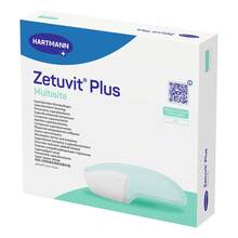 Abbildung: ZETUVIT Plus Multisite 17,2x18,6 cm Wundauflage 10 St, Verband PZN 19742738 