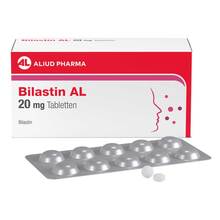 Abbildung: Bilastin AL 20 mg Tabletten 50 St, Tabletten PZN 19752843 