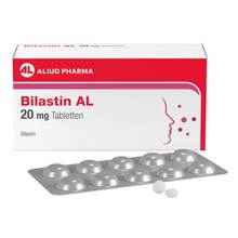 Abbildung: Bilastin AL 20 mg Tabletten 10 St, Tabletten PZN 19752889 