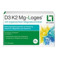 Abbildung: D3 K2 Mg-Loges Kapseln 180 St, Kapseln PZN 19759006 