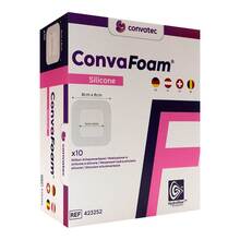 Abbildung: CONVAFOAM Silicone Verband 8x8 cm 10 St, Verband PZN 19768270 