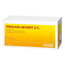 Abbildung: Procain Hevert 2% Injektionslösung Ampullen 100X2 ml, Injektionslösung PZN 19771728 