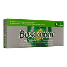 Abbildung: Buscopan 10 mg Dragees 60 St, Überzogene Tabletten PZN 19778328 