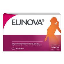 Abbildung: Eunova Menopause Mental Aktiv Tabletten 30 St, Tabletten PZN 19873771 