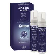 Abbildung: Minoxidil Klinge Männer 50 mg / g Schaum 190 g, Schaum PZN 19886041 