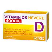 Abbildung: Vitamin D3 Hevert 4000 I.E. Tabletten 100 St, Tabletten PZN 19903331 