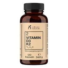 Abbildung: Cellcura Naturals Vitamin D3 + K2 MK7 Kapseln 120 St, Kapseln PZN 19905264 