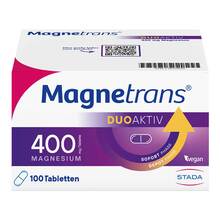 Abbildung: Magnetrans duo-aktiv 400 mg Tabletten 100 St, Tabletten PZN 19909859 
